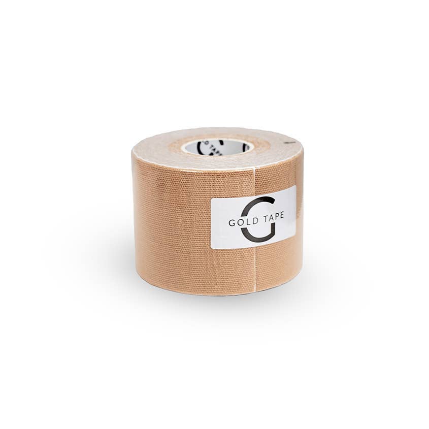 Rintateippi 5 cm x 5 m + suojat – beige