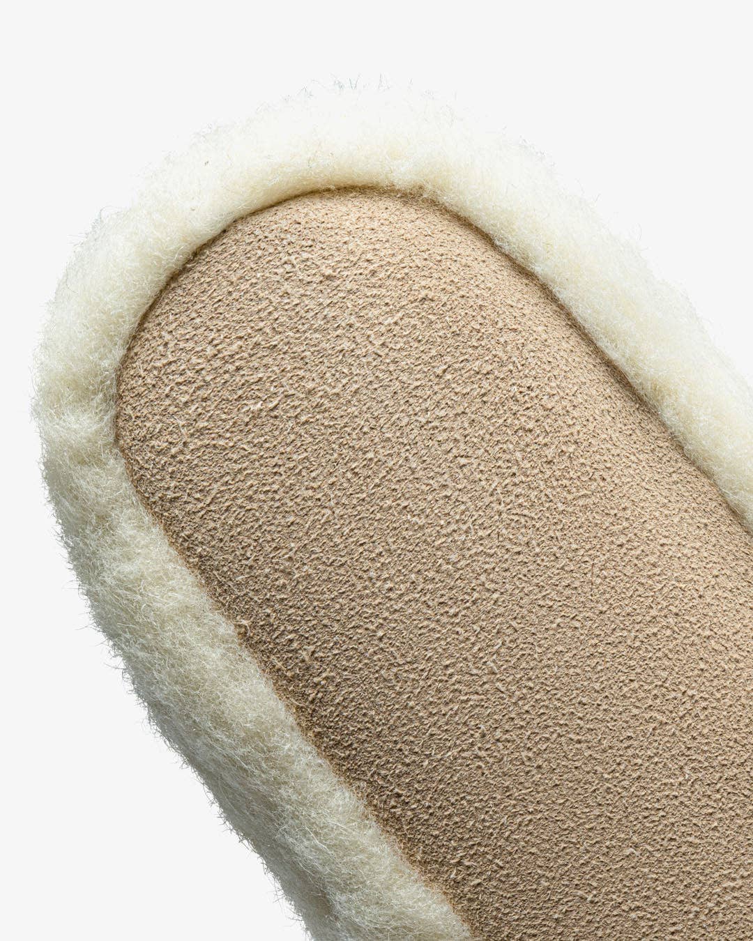 The Cozy Sheep Merinotofflor, hög modell – Vit