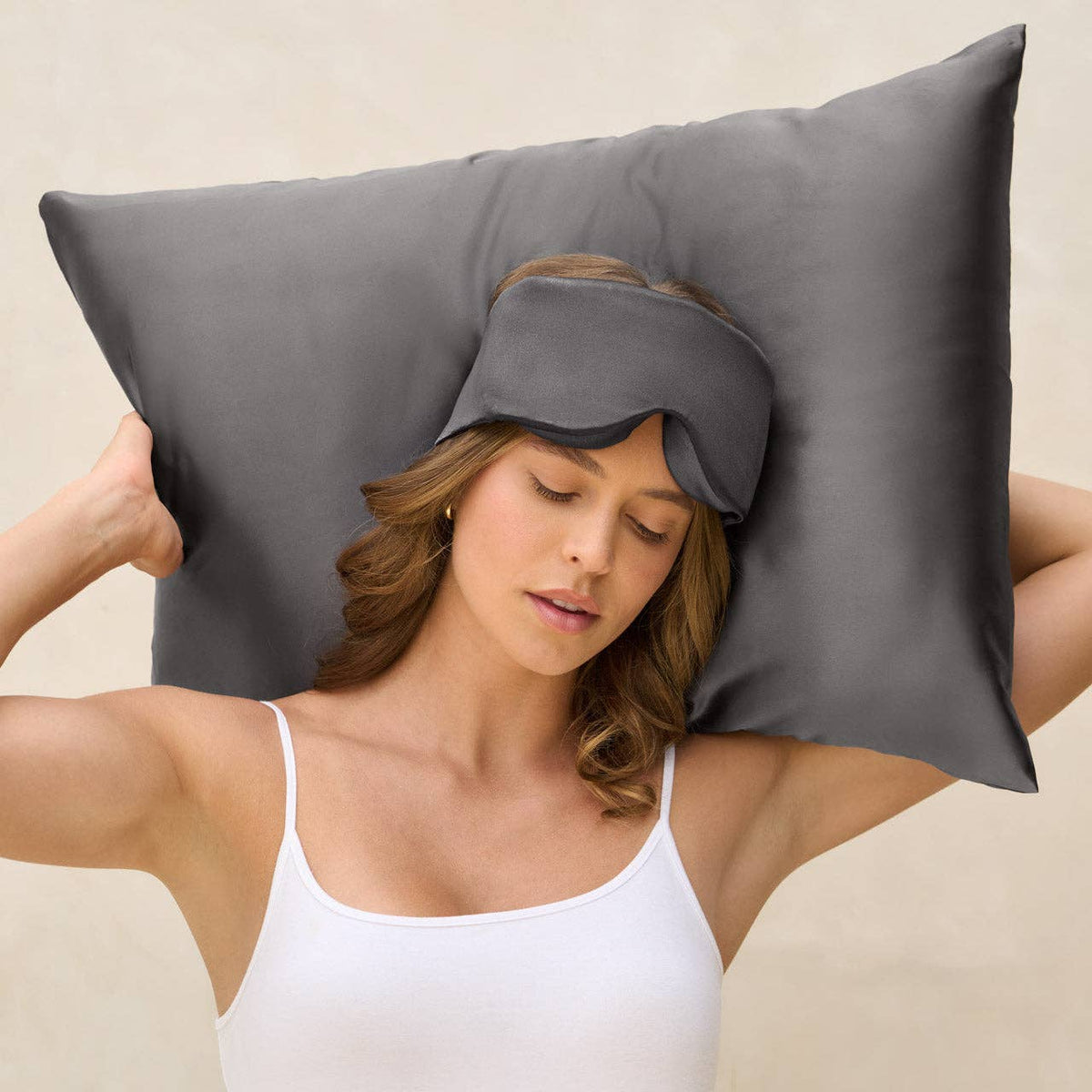 Kitsch Charcoal Contour Pillow Eye Mask - Unimaski