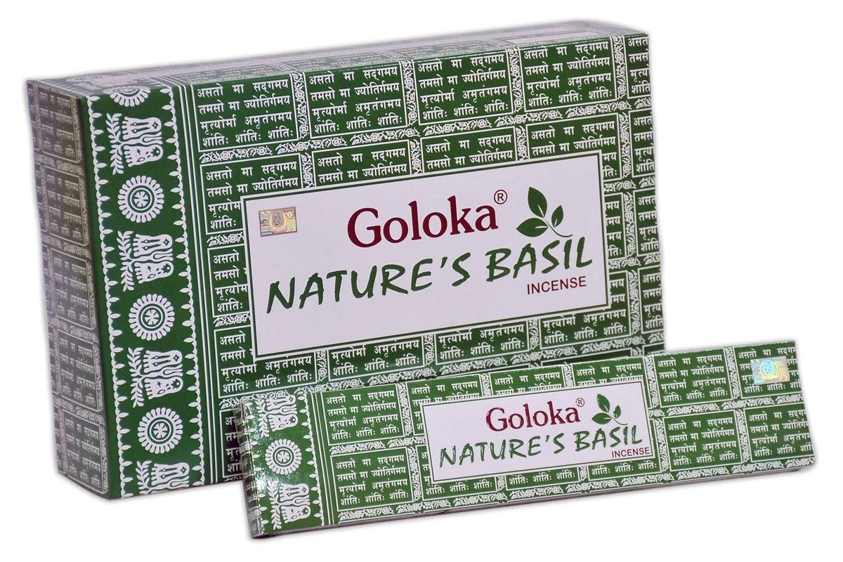 Goloka Nature's Basil Incense 15 Grams