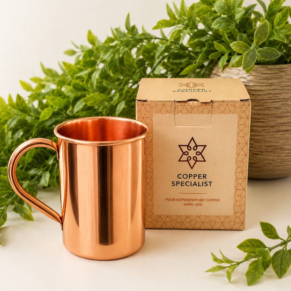 Kuparimuki kahvalla 480 ml – 100 % puhdasta kuparia