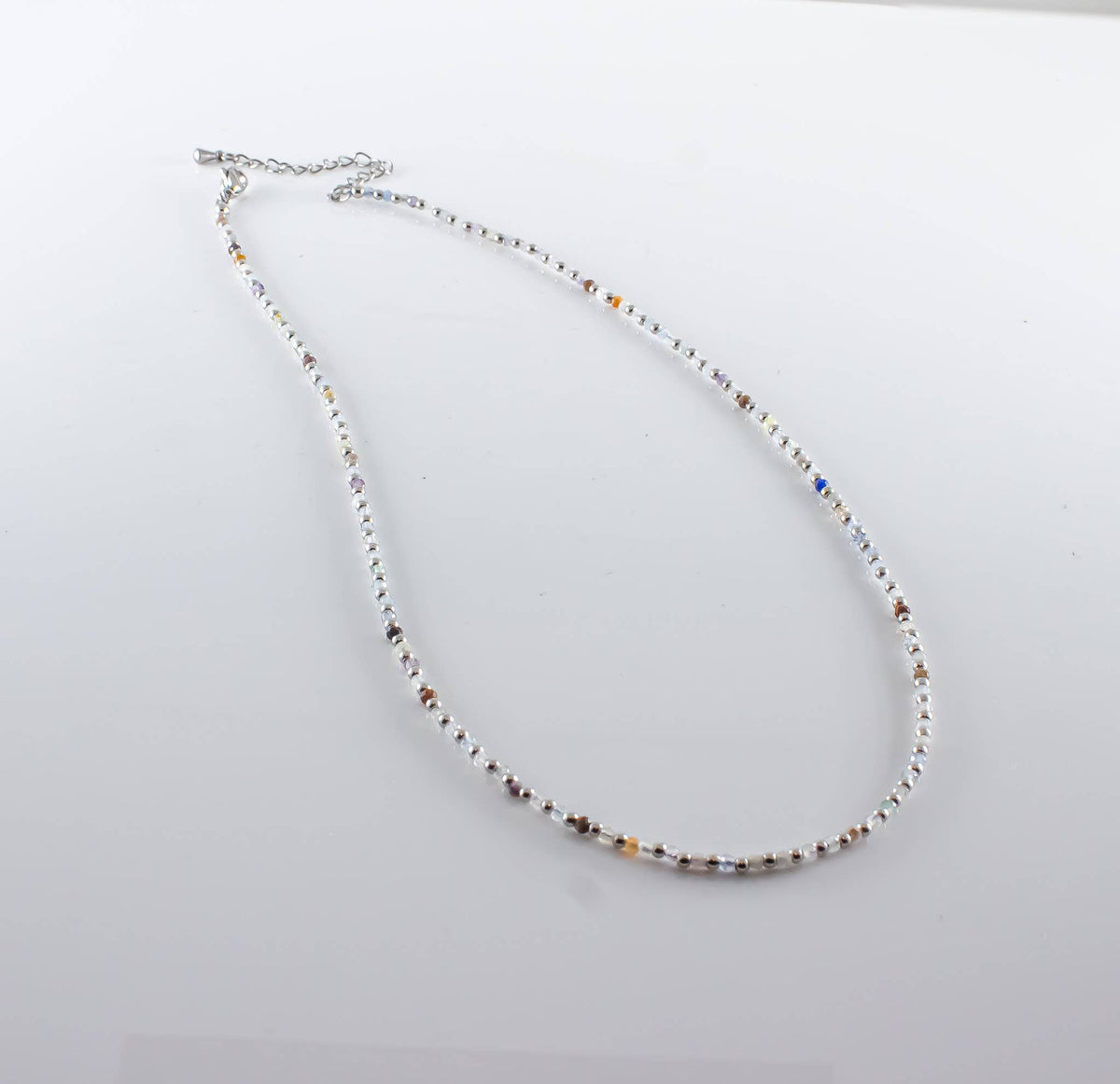 Multi Gemstone Necklace Adjustable