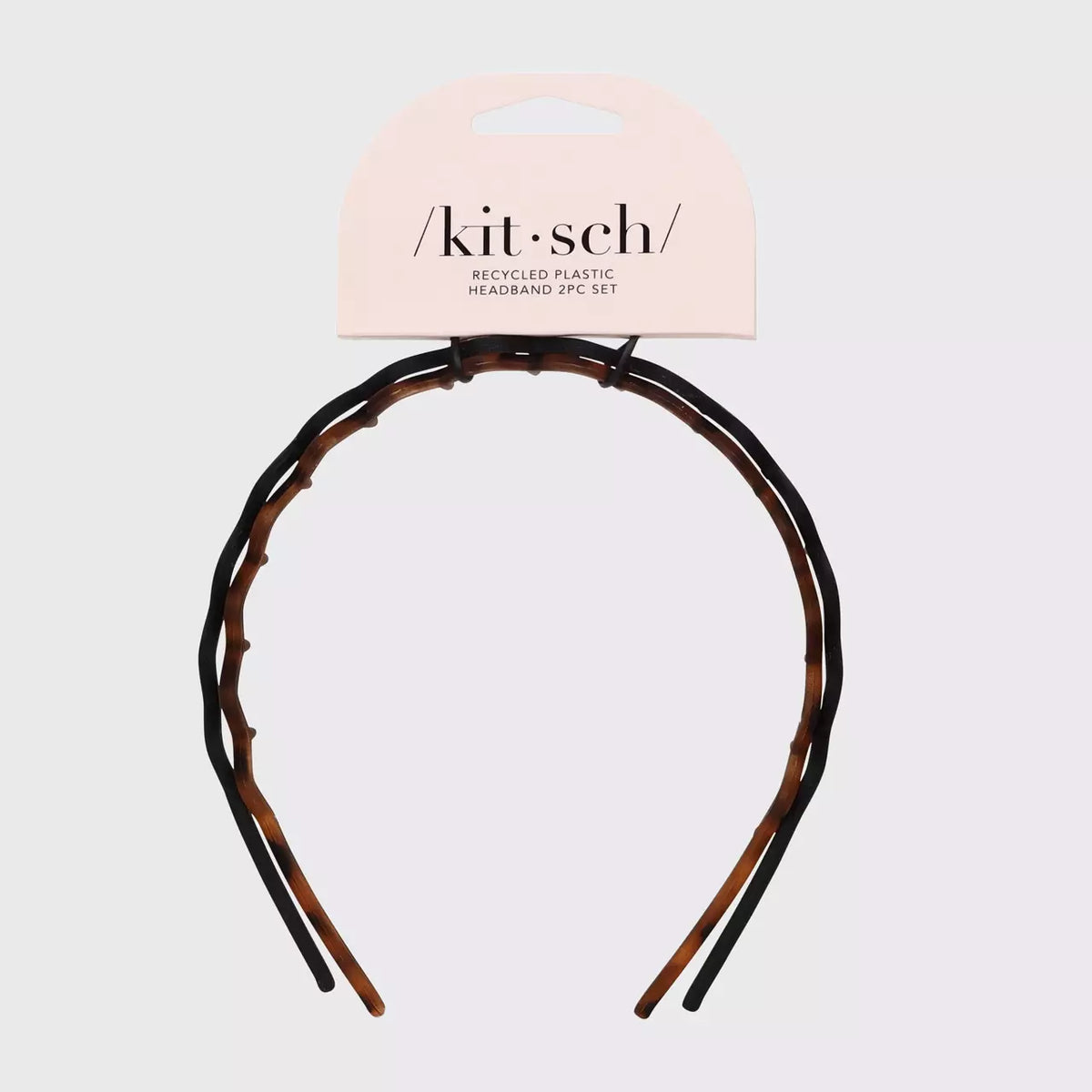 Kitsch Zig Zag Hiuspanta 2 kpl - tumma