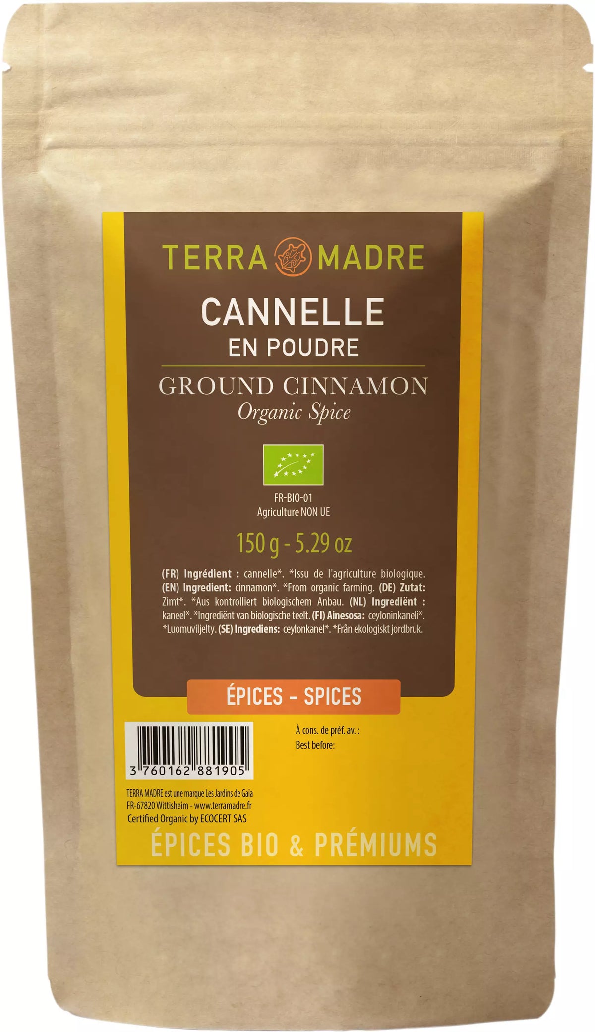 Terra Madre Ceylon Kaneli 150g (L)