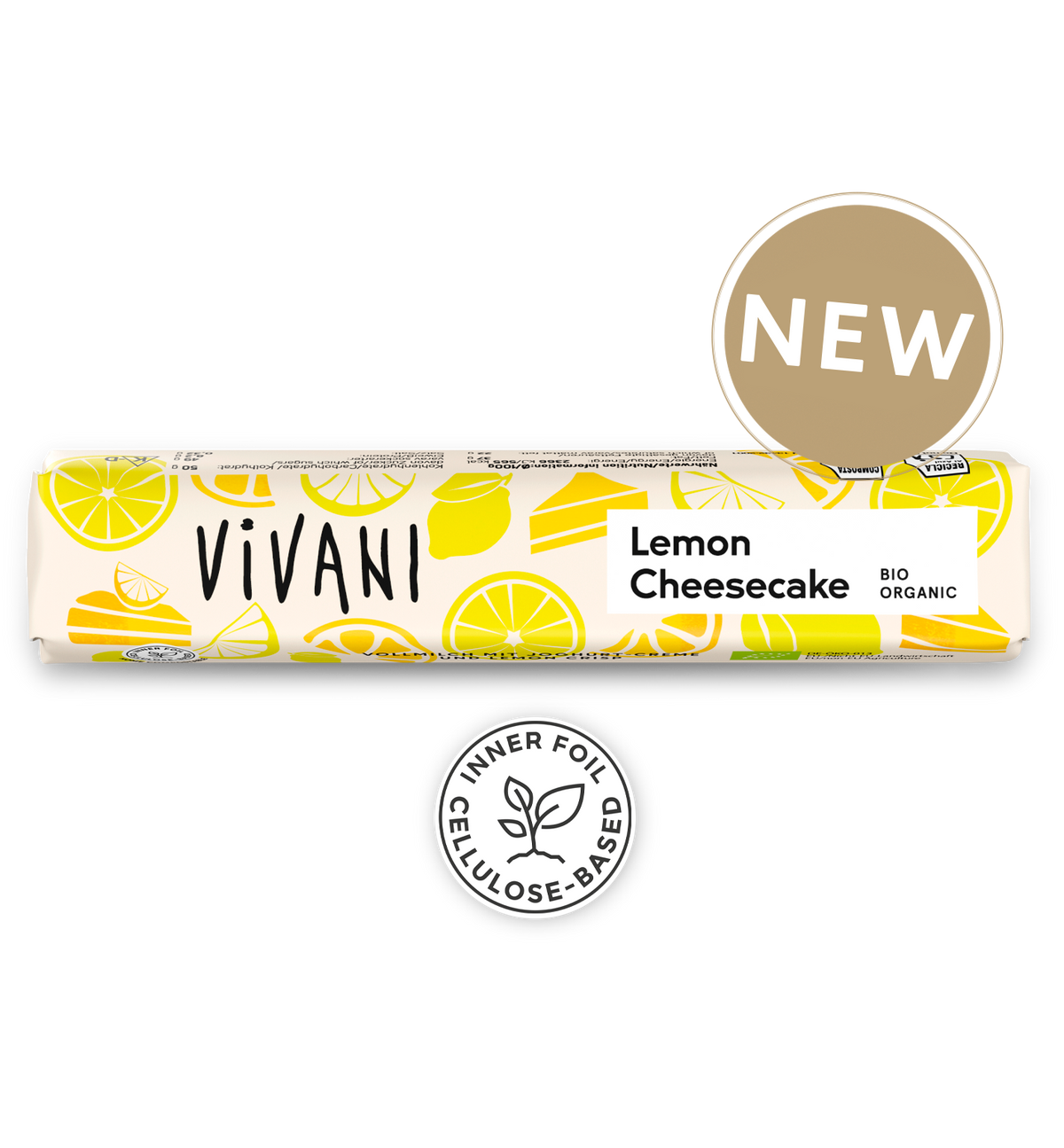 Vivani Suklaapatukka Sitruuna-juustokakku 40g